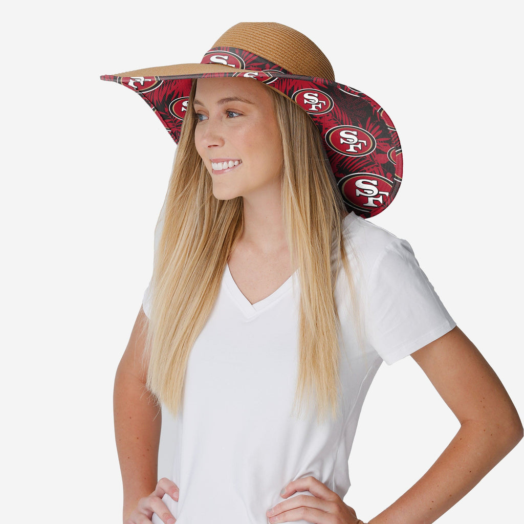 FOCO San Francisco 49ers NFL Team Color Straw Hat