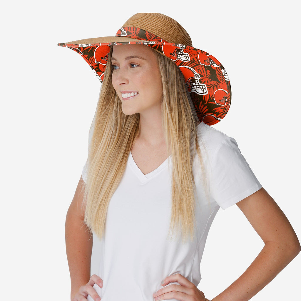 Cleveland Browns Team Color Straw Hat FOCO