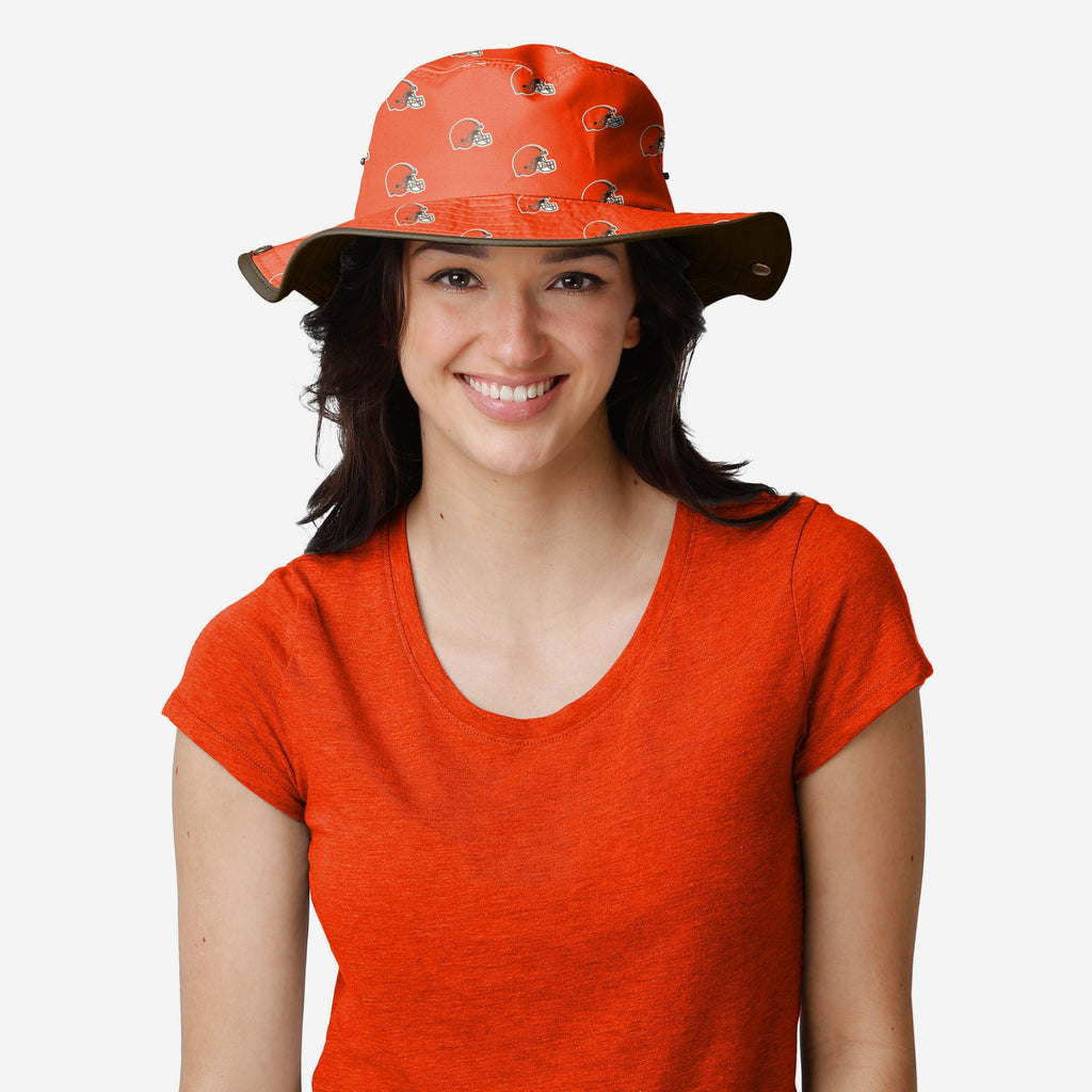 FOCO Cleveland Browns NFL Womens White Hybrid Boonie Hat