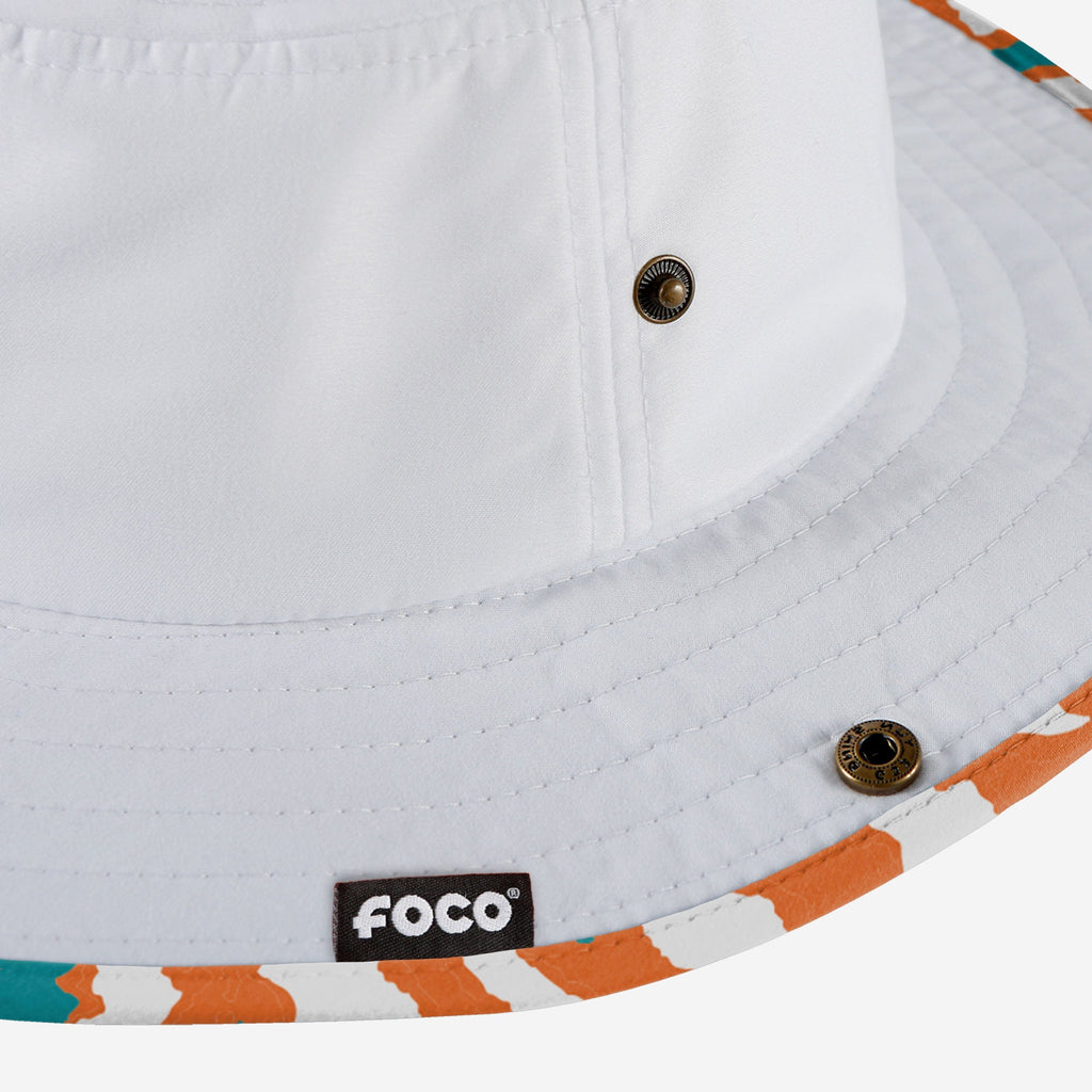 FOCO Men's NFL Team Logo Sport Outdoor Sun Bucket Boonie Hat Miami Dolphins  One Size Colorblock