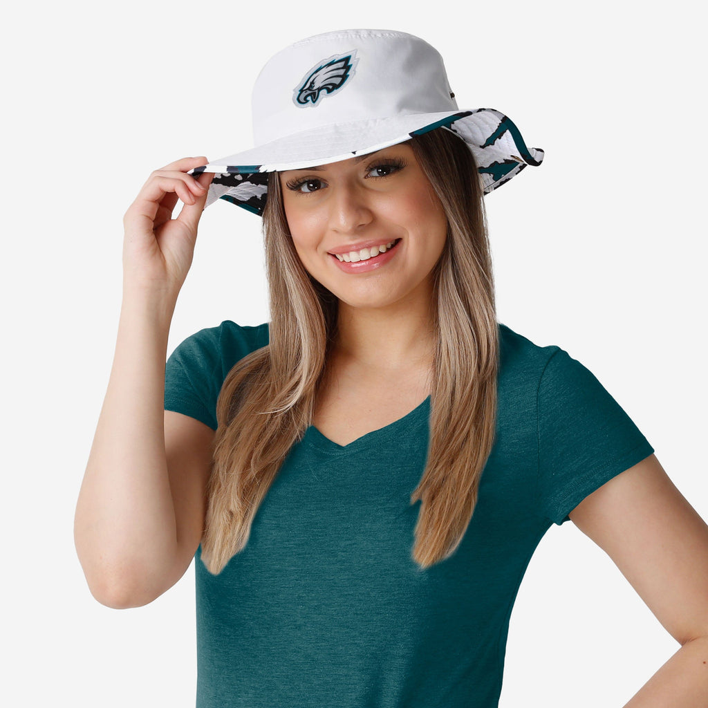 Philadelphia Eagles Womens White Hybrid Boonie Hat FOCO