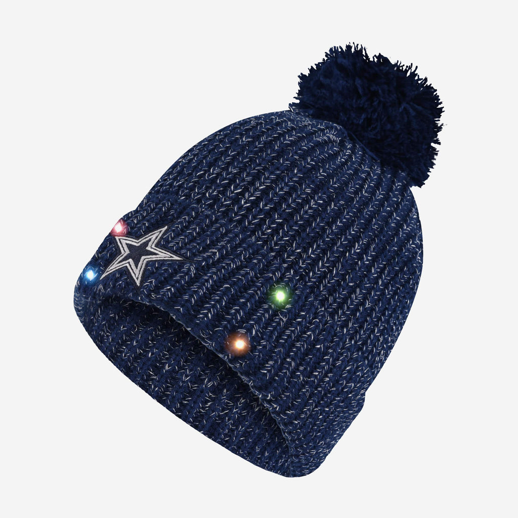 Dallas Cowboys Womens Glitter Knit Light Up Beanie