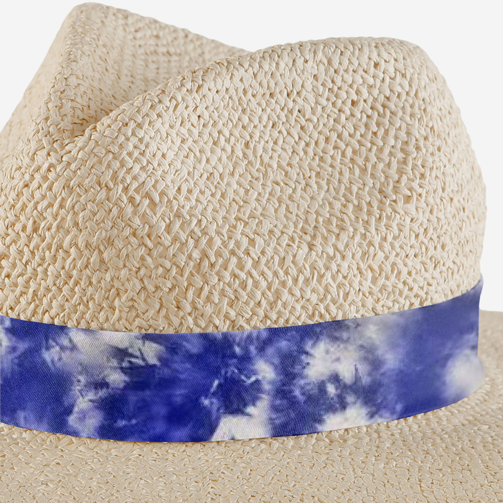 Seattle Seahawks Womens Tie-Dye Ribbon Straw Hat FOCO