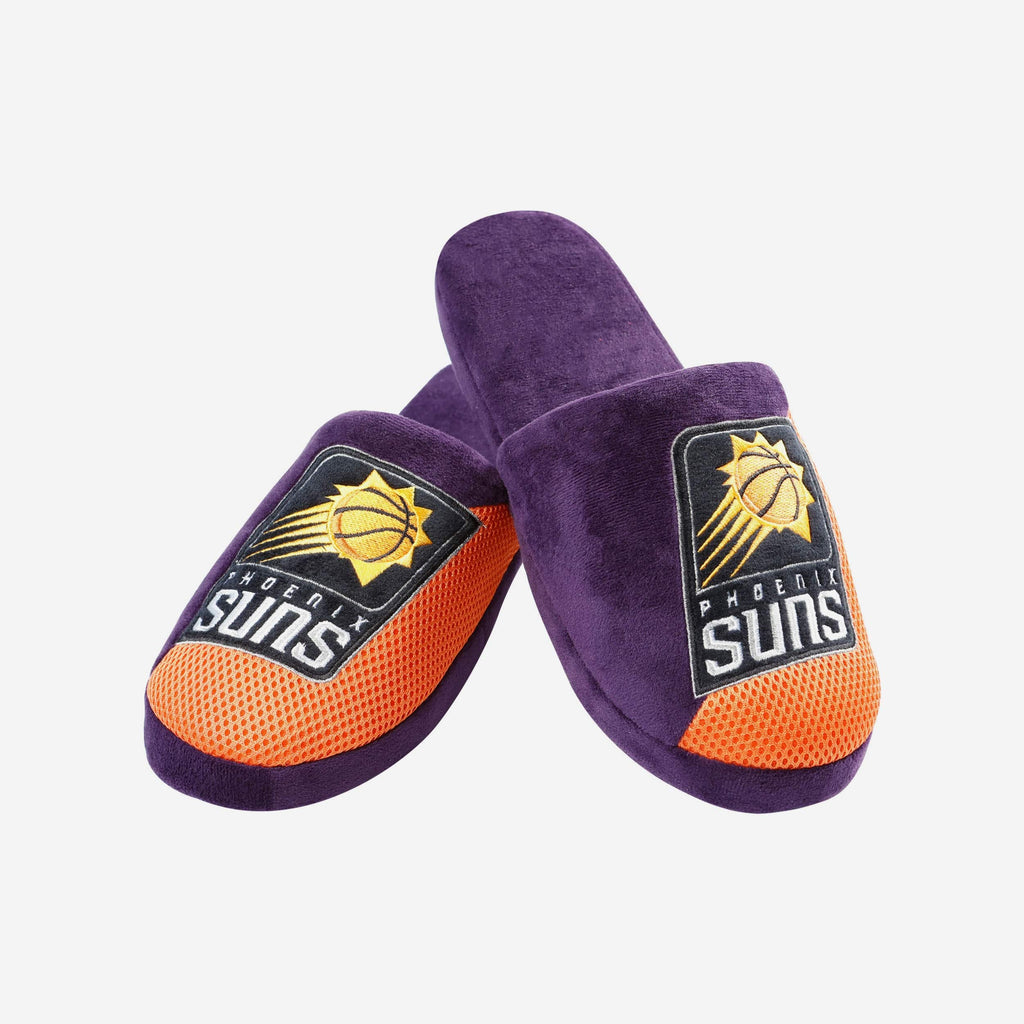 Phoenix Suns NBA Mens Team Logo Staycation Slippers