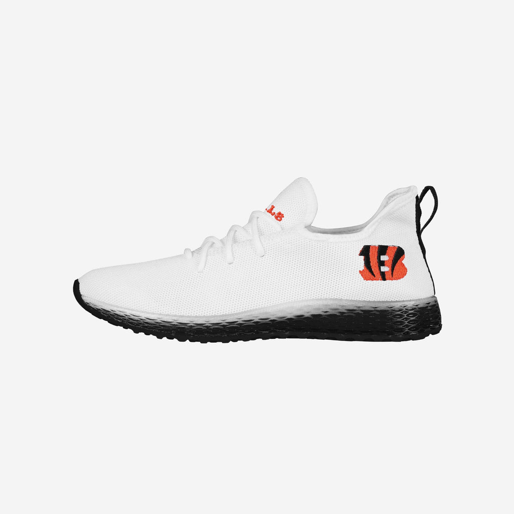 Cincinnati Bengals Womens Midsole White Sneakers FOCO