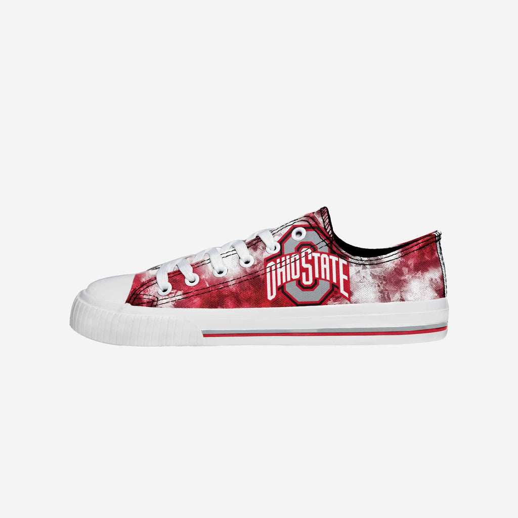 Women's FOCO Cleveland Browns Big Logo Tie-Dye Canvas Sneakers