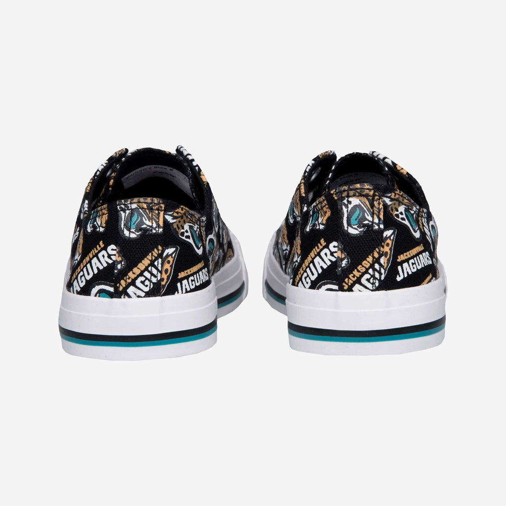 Women's FOCO Cream Jacksonville Jaguars Low Top Canvas Shoes