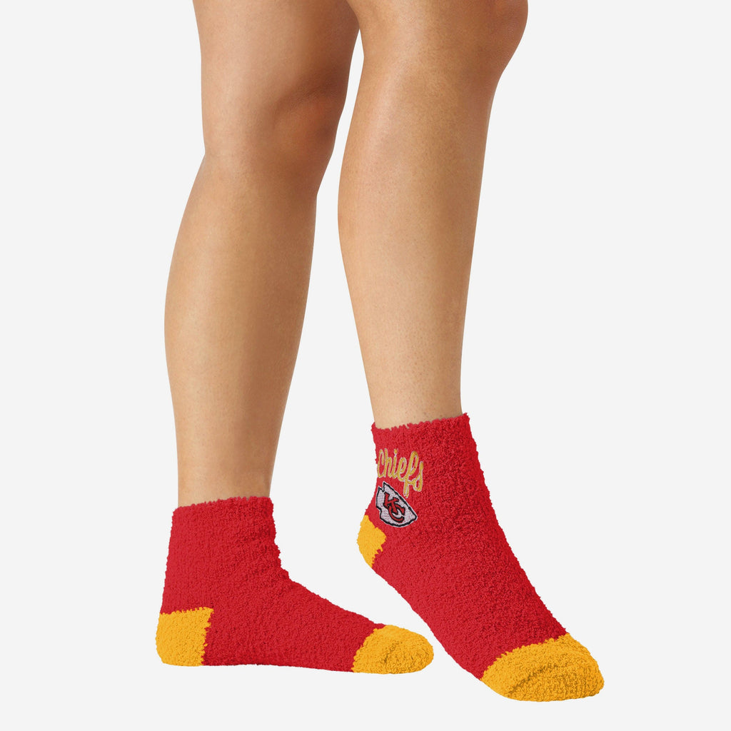 Women's Rock Em Socks Kansas City Chiefs Dip-Dye Ankle Socks