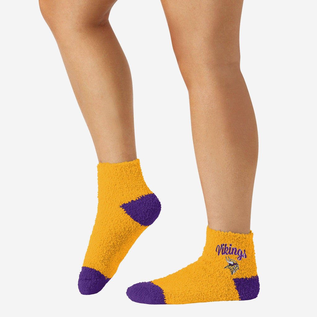 Minnesota Vikings Black Script Socks