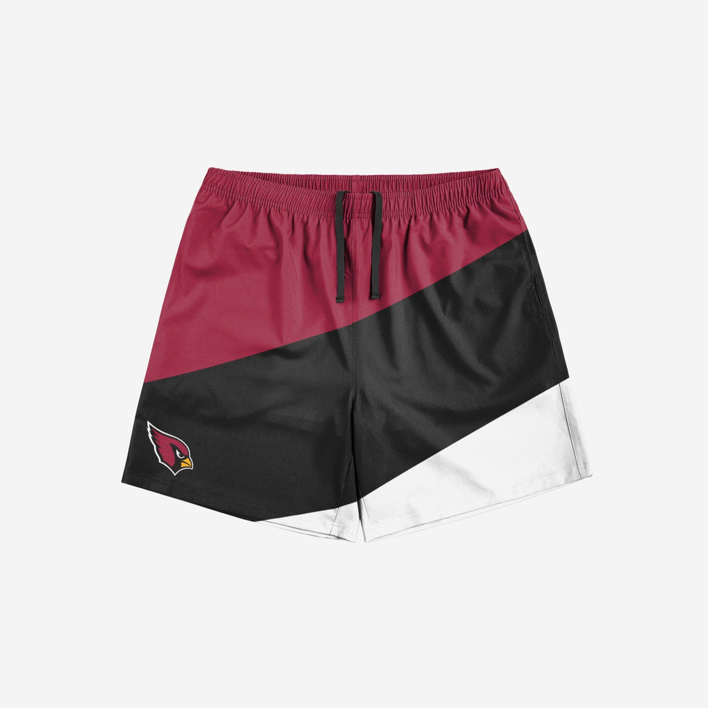 FOCO Arizona Cardinals NFL Mens Colorblock Double Down Liner Training Shorts