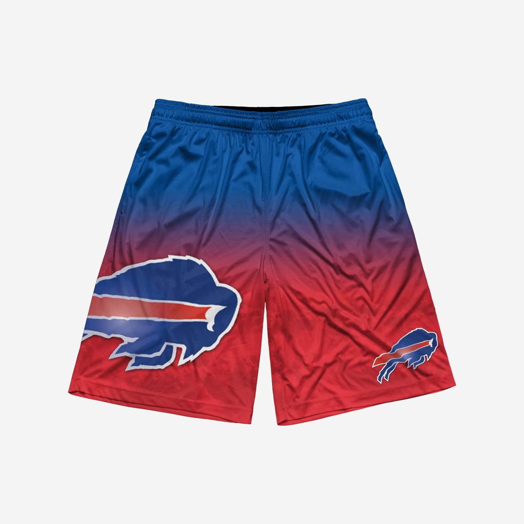 Buffalo Bills Gradient Big Logo Training Shorts - Red Size: Large