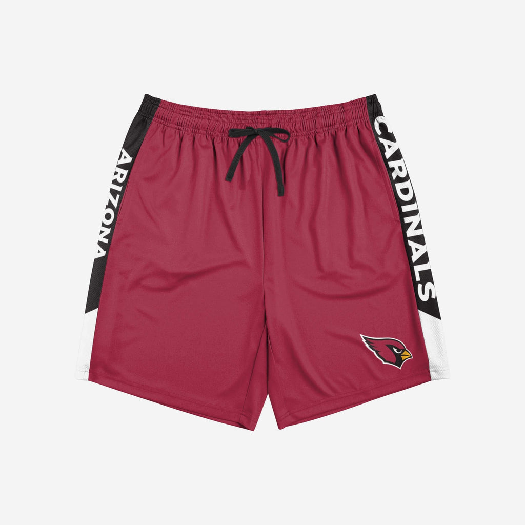 FOCO Arizona Cardinals NFL Mens Side Stripe Training Shorts - S