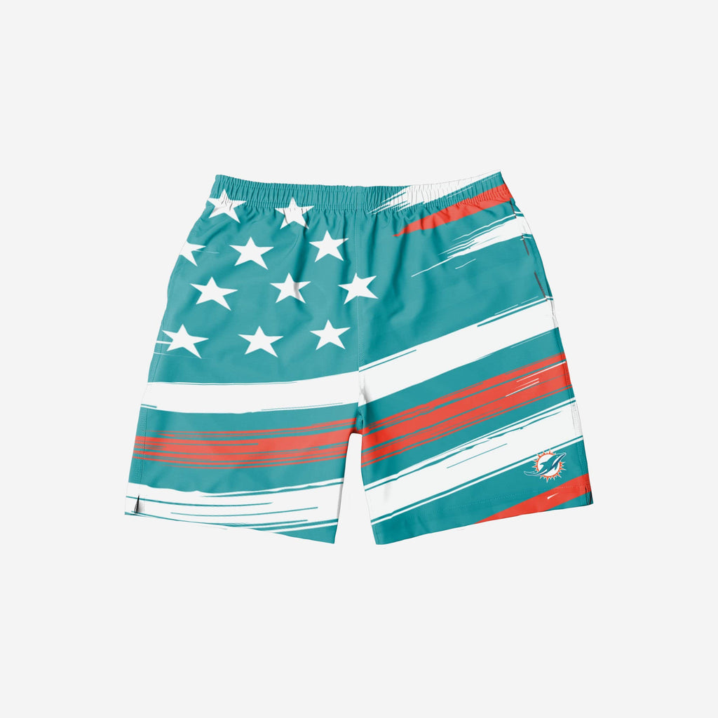 FOCO Miami Dolphins NFL Mens Logo Rush Swimming Trunks