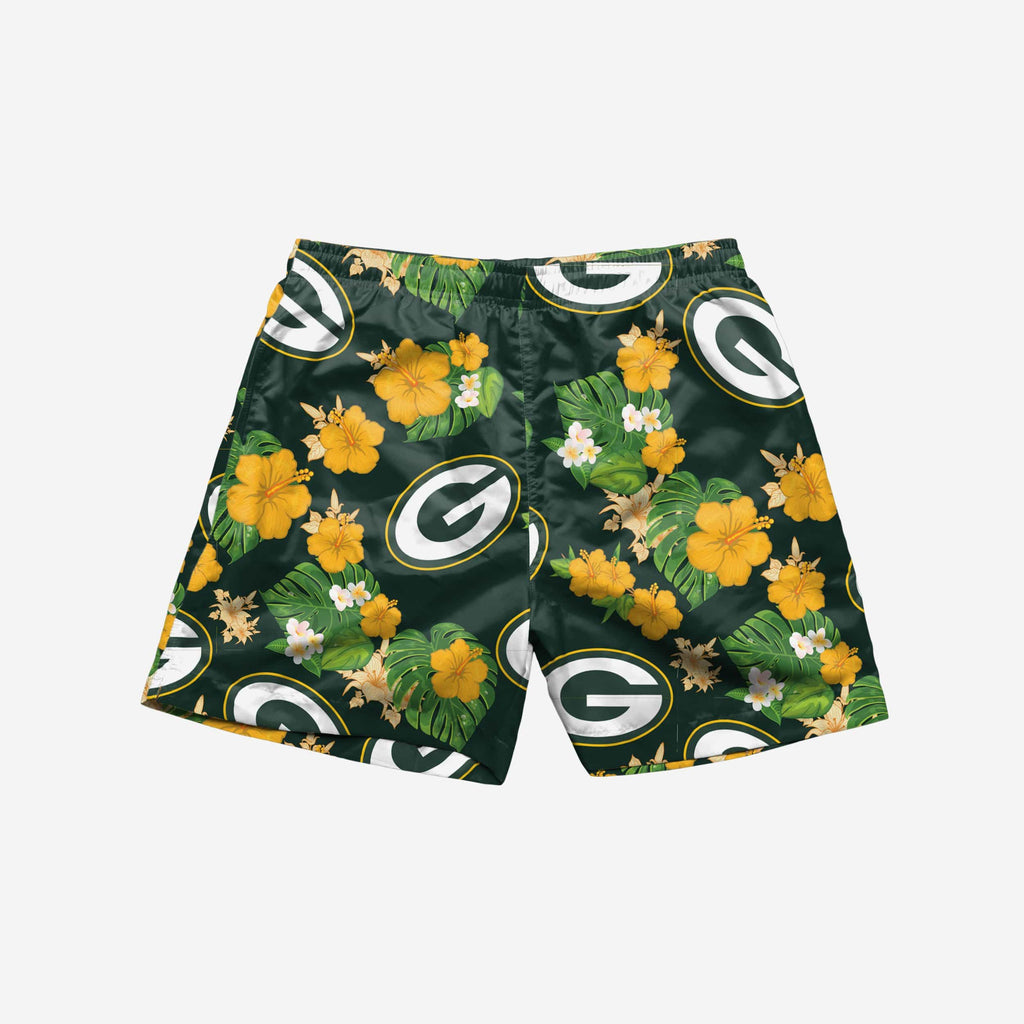 Green Bay Packers Floral Swimming Trunks – Green Bay Stuff