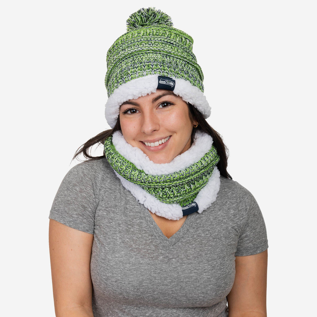 FOCO Seattle Seahawks Colorwave Wordmark Scarf