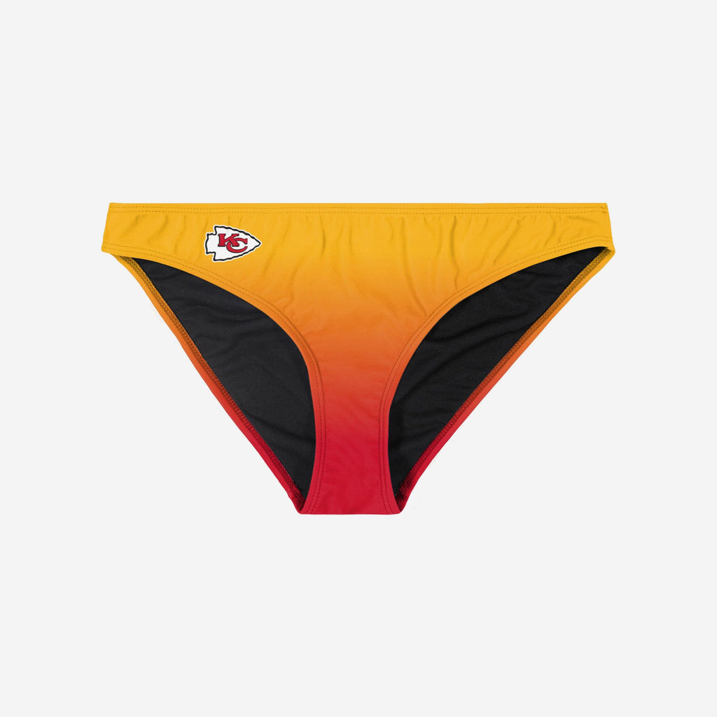 Kansas City Chiefs Womens 2Pcs Halter Bikini Swimsuits Keyhole Cutout  Swimwear