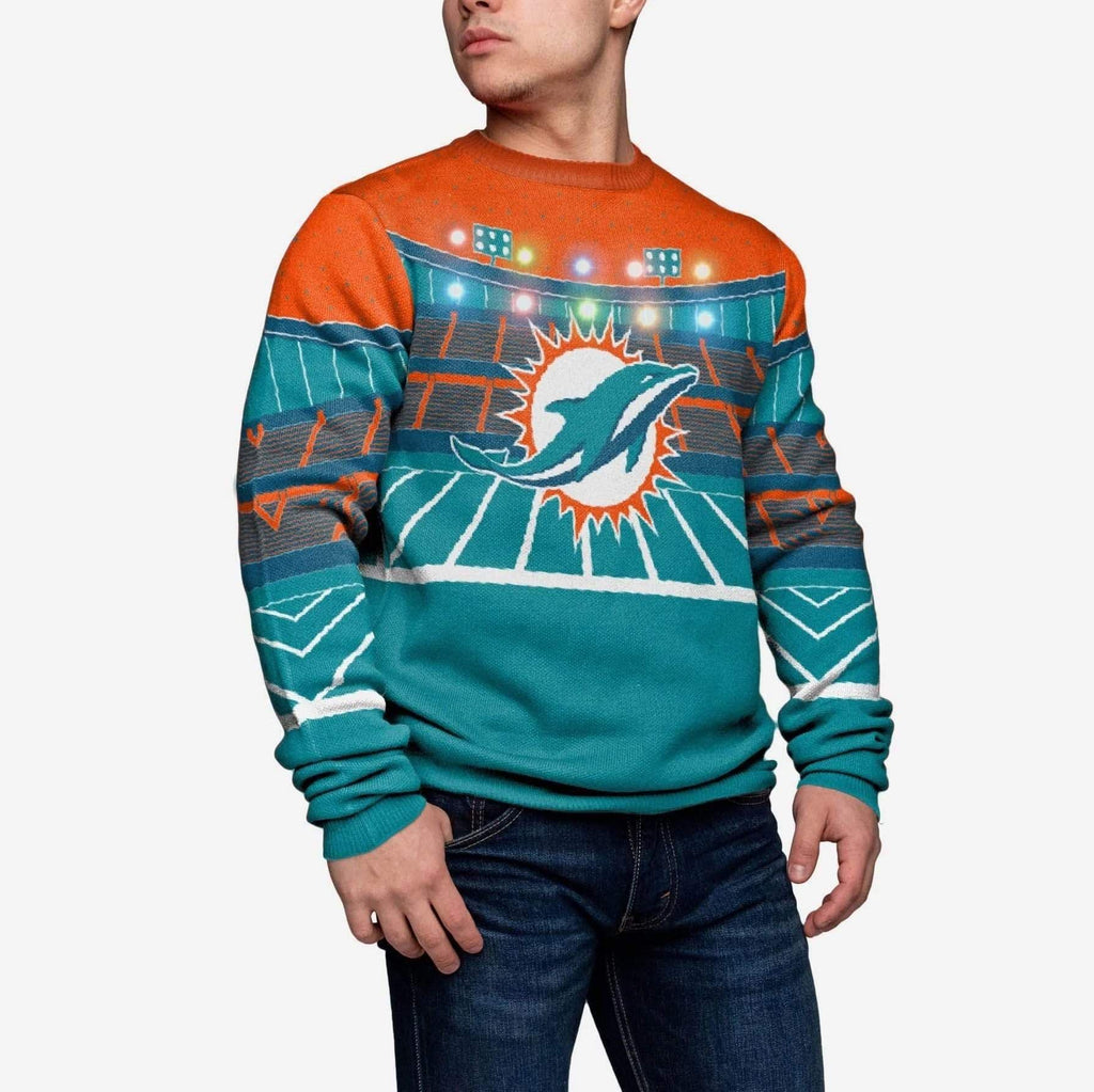 Miami Dolphins FOCO Pocket Pullover Sweater - Orange