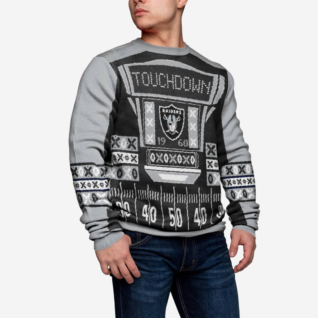 Las Vegas Raiders Ugly Light Up Sweater FOCO