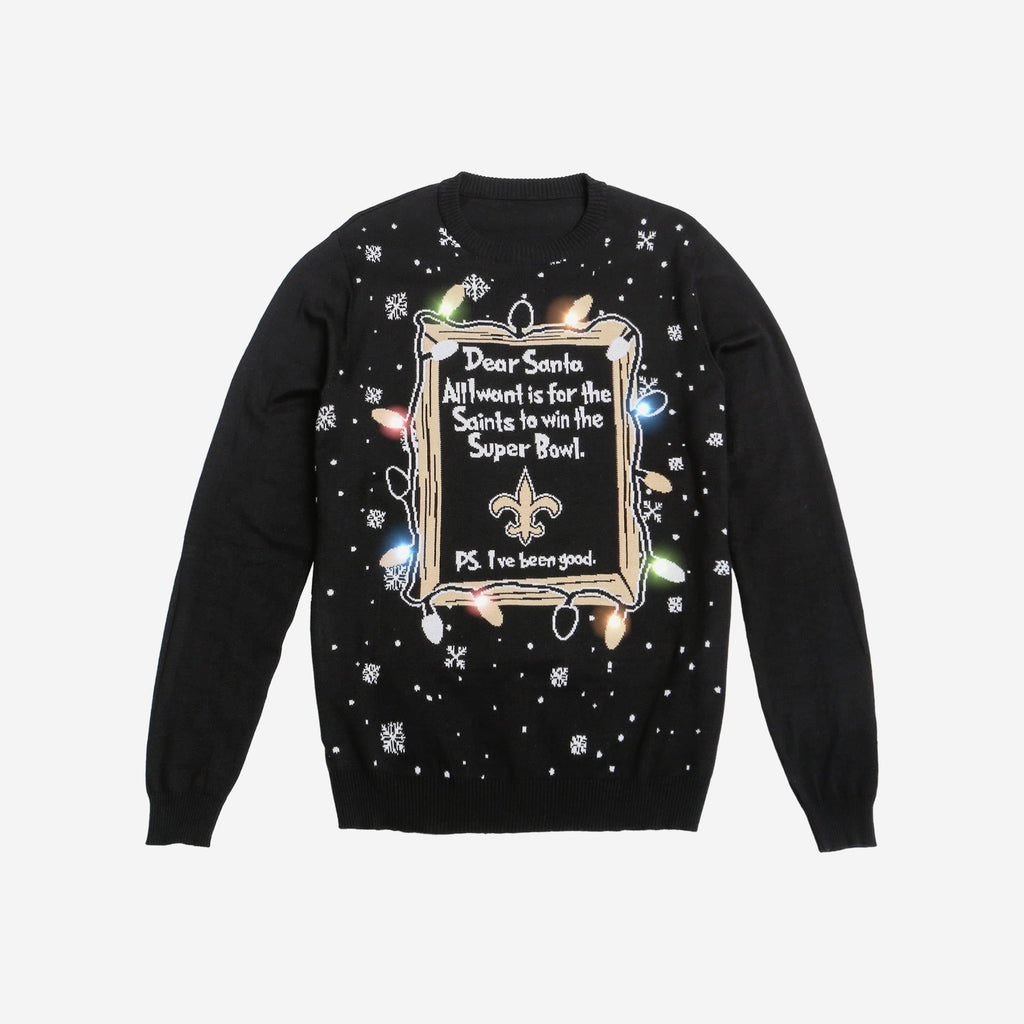 all I want for Christmas is a New Orleans Saints win ugly Christmas shirt