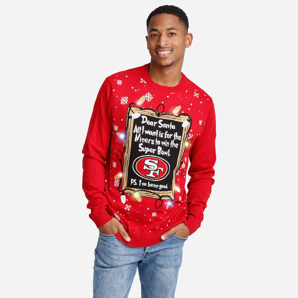 Team Logo San Francisco 49ers Ugly Christmas Sweater