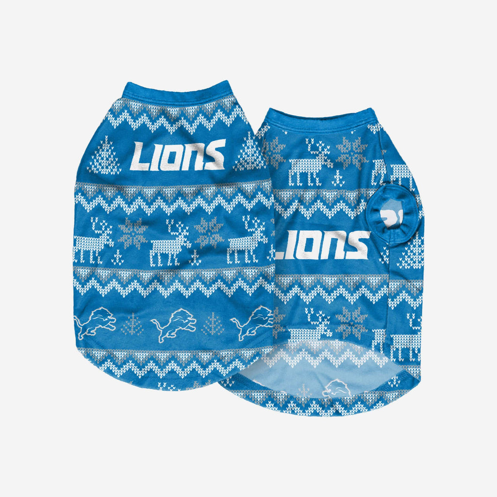 Detroit Lions Knit Dog Hat - Small