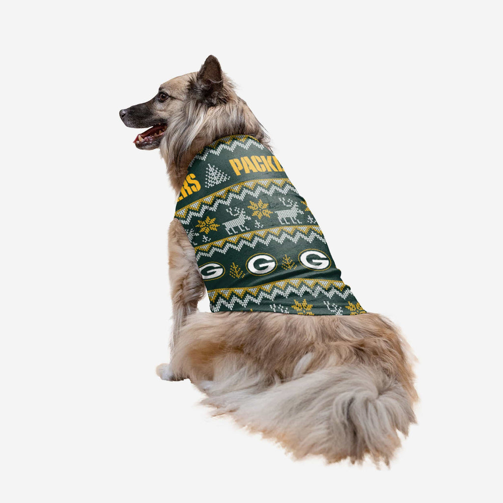 Green Bay Packers Busy Block Dog Sweater FOCO