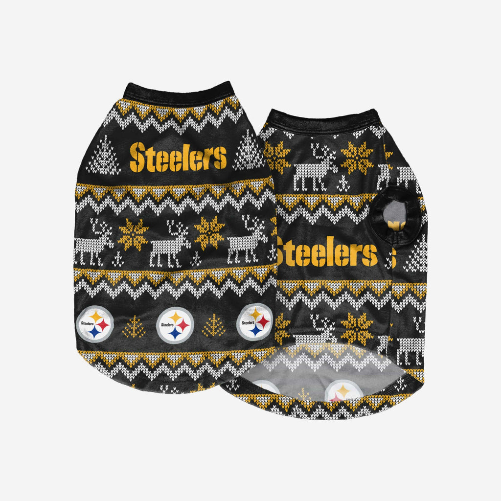 Pittsburgh Steelers Snowflakes Pattern Ugly Christmas Sweater