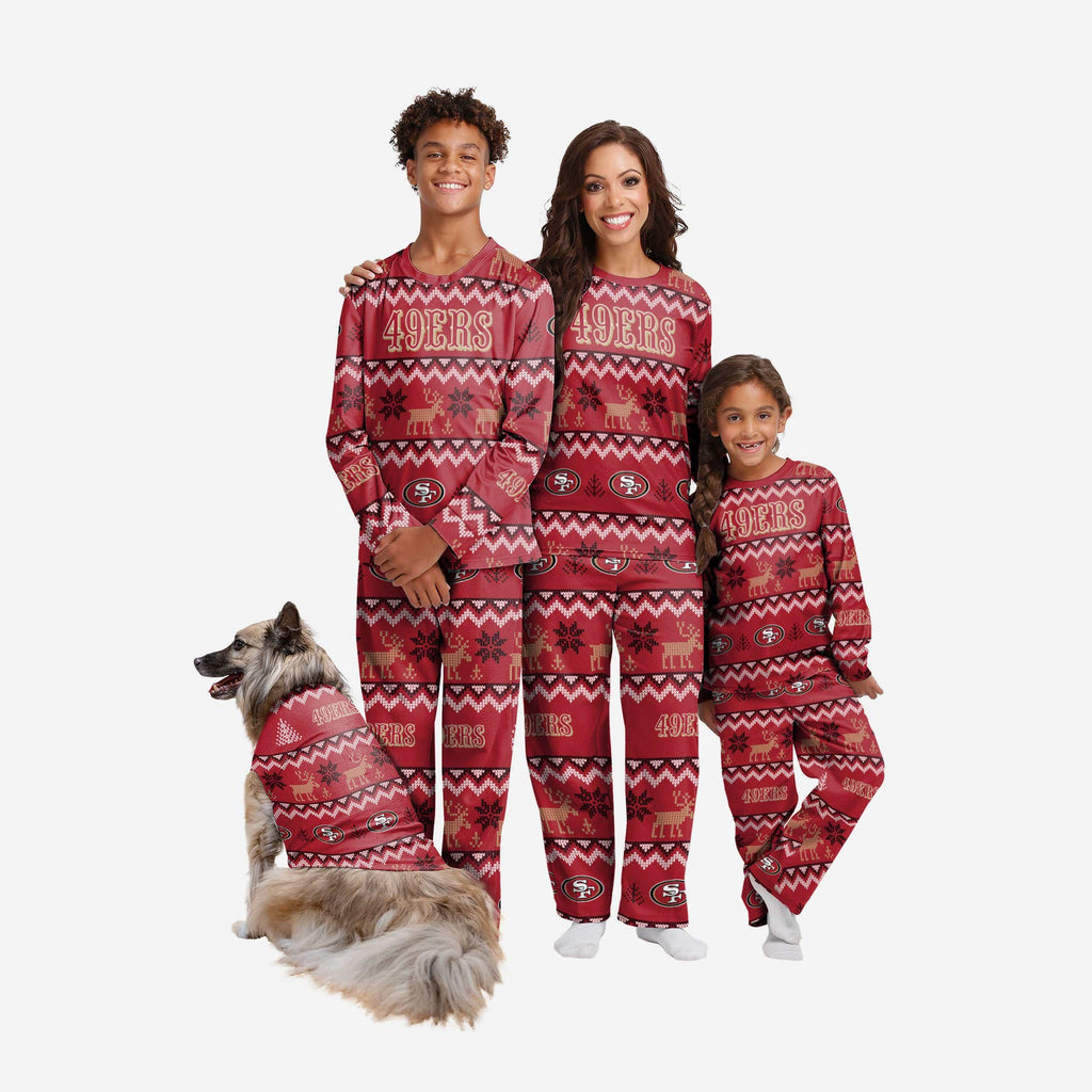 San Francisco 49ers Dog Family Holiday Ugly Sweater