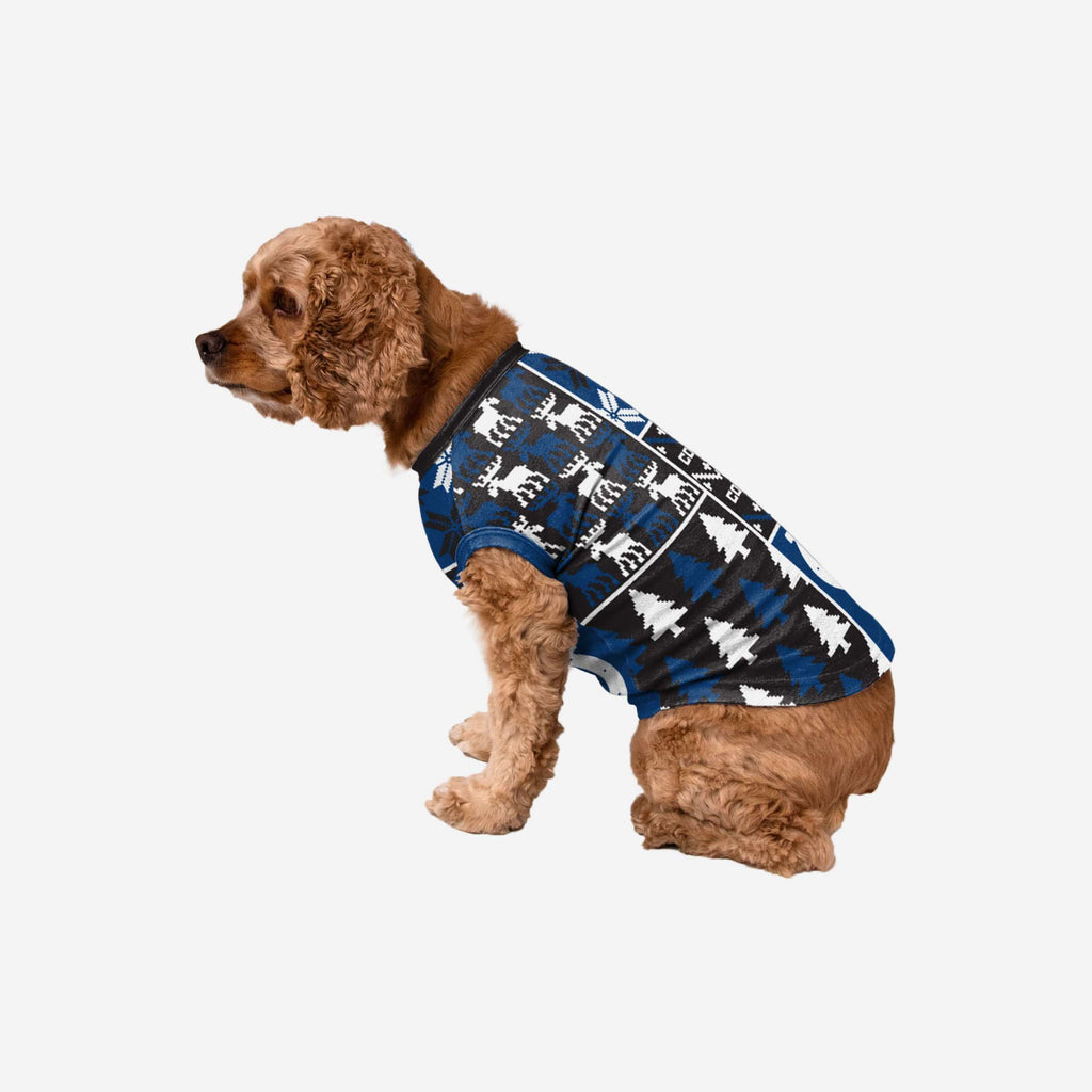 Indianapolis Colts Busy Block Dog Sweater, Size: M