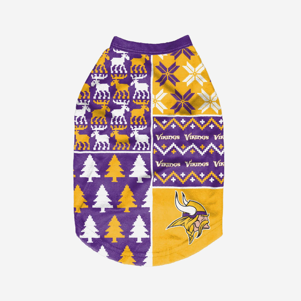 Minnesota Vikings FOCO Printed Dog Sweater