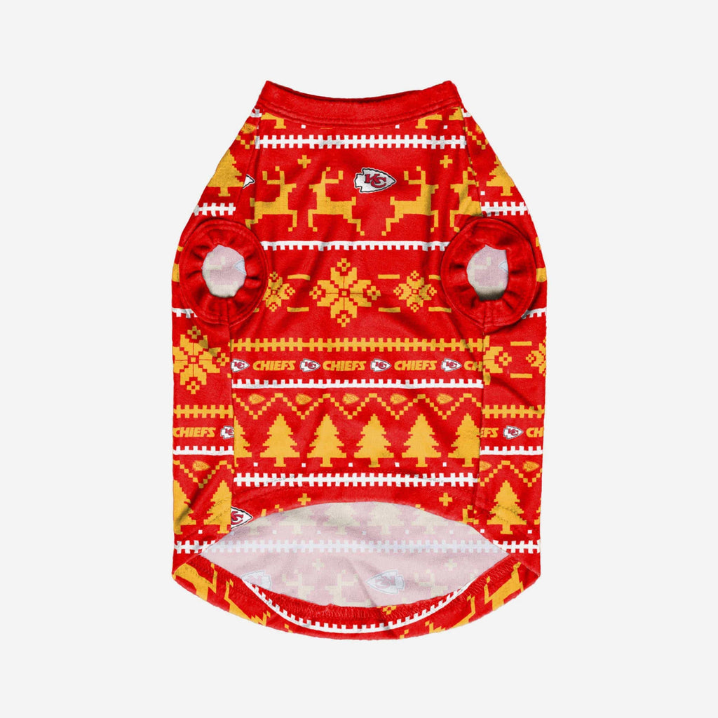 Kansas City Chiefs Dog Family Holiday Sweater