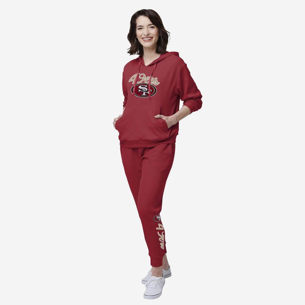 San Francisco 49ers Womens Waffle Lounge Sweater FOCO