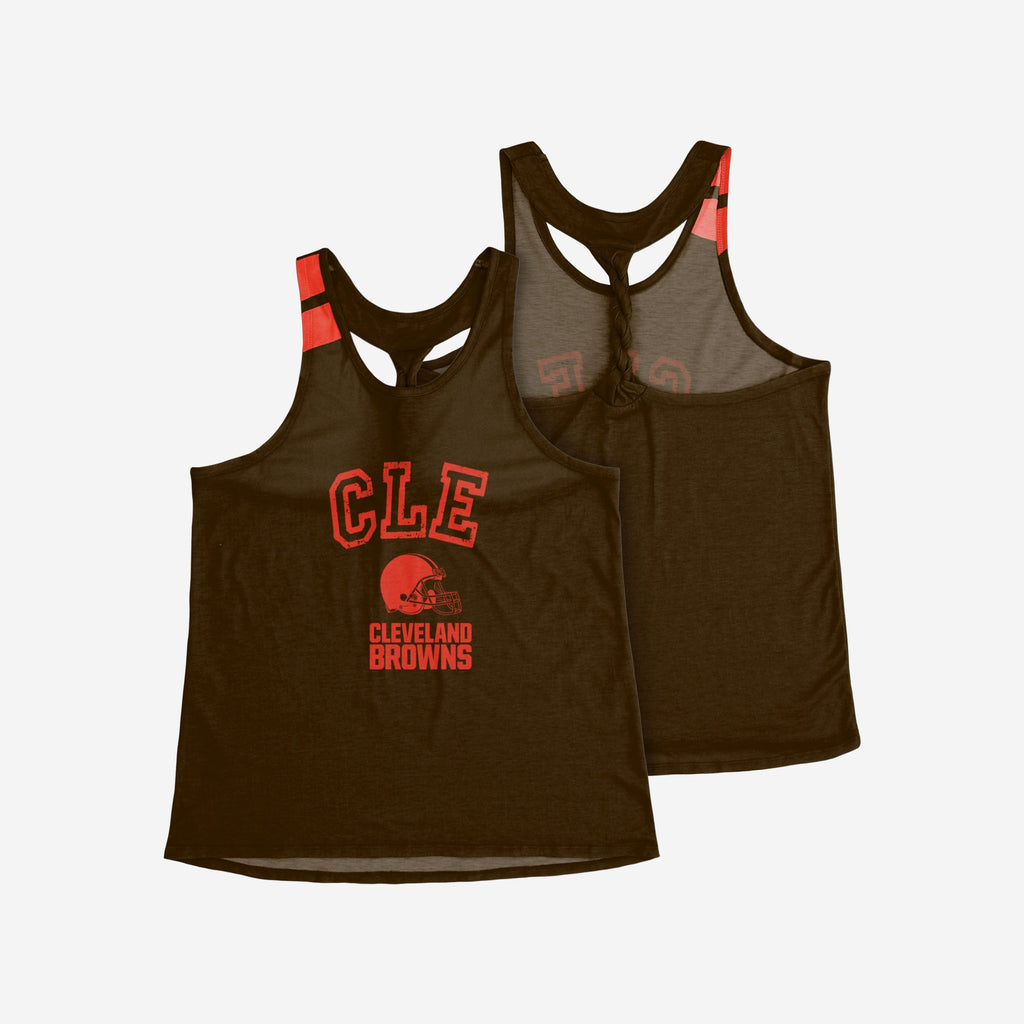 Cleveland Browns Womens Team Twist Sleeveless Top