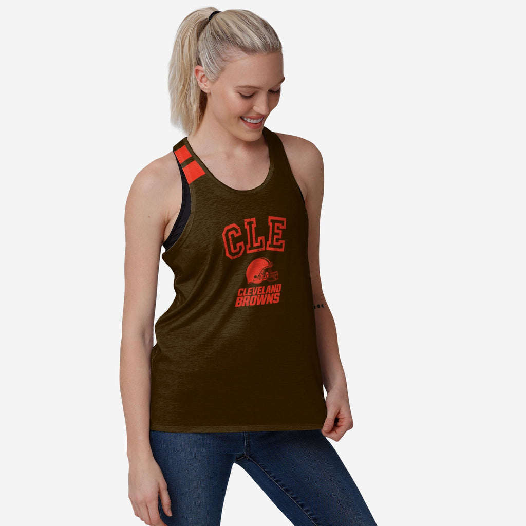 FOCO Cleveland Browns NFL Womens Team Twist Sleeveless Top