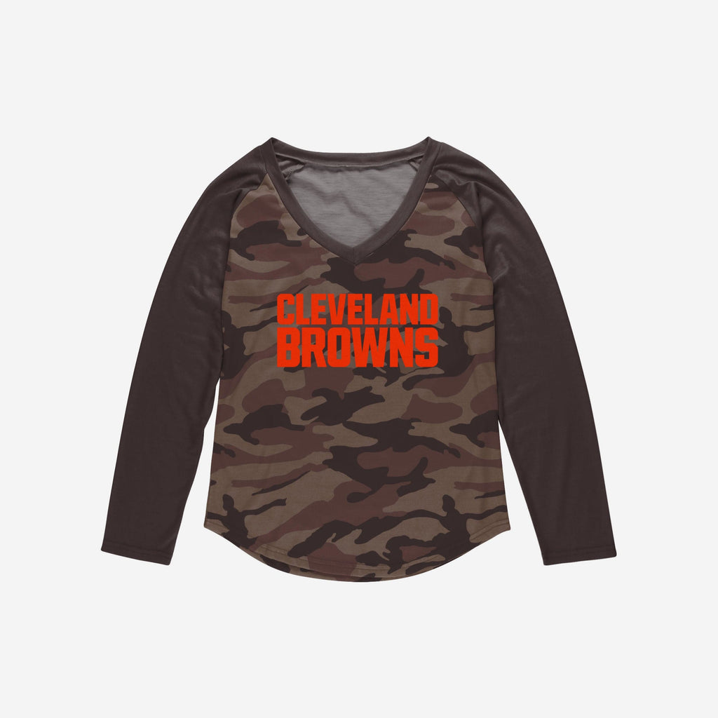 FOCO Cleveland Browns Womens Gameday Ready Lounge Shirt, Size: XL