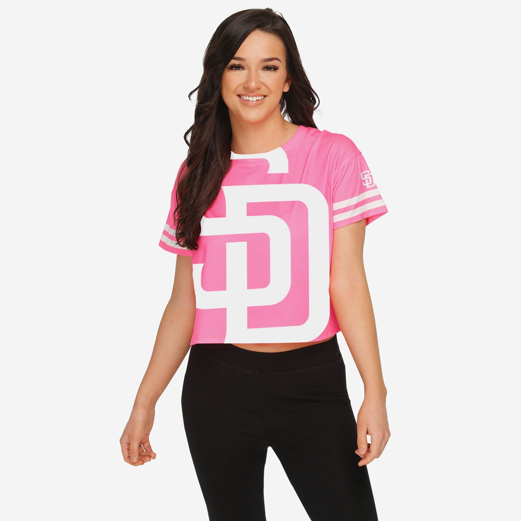 San Diego Padres Womens Highlights Crop Top FOCO