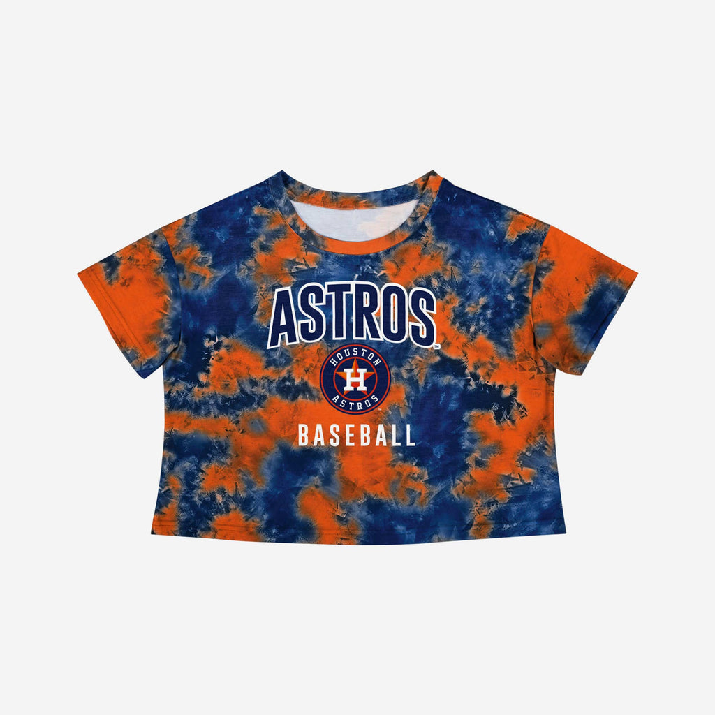 Houston Astros Womens To Tie-Dye For Crop Top FOCO