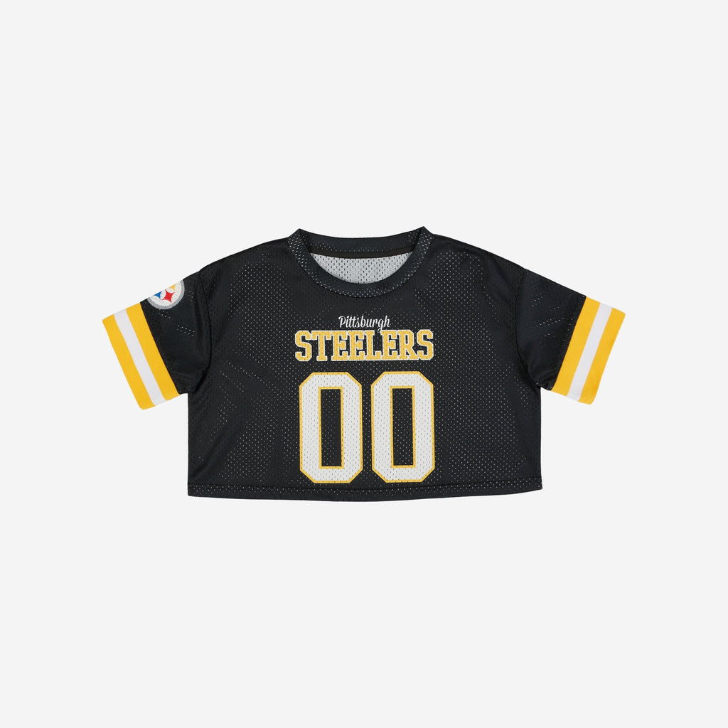 Pittsburgh Steelers Womens Gameday Mesh Crop Top FOCO