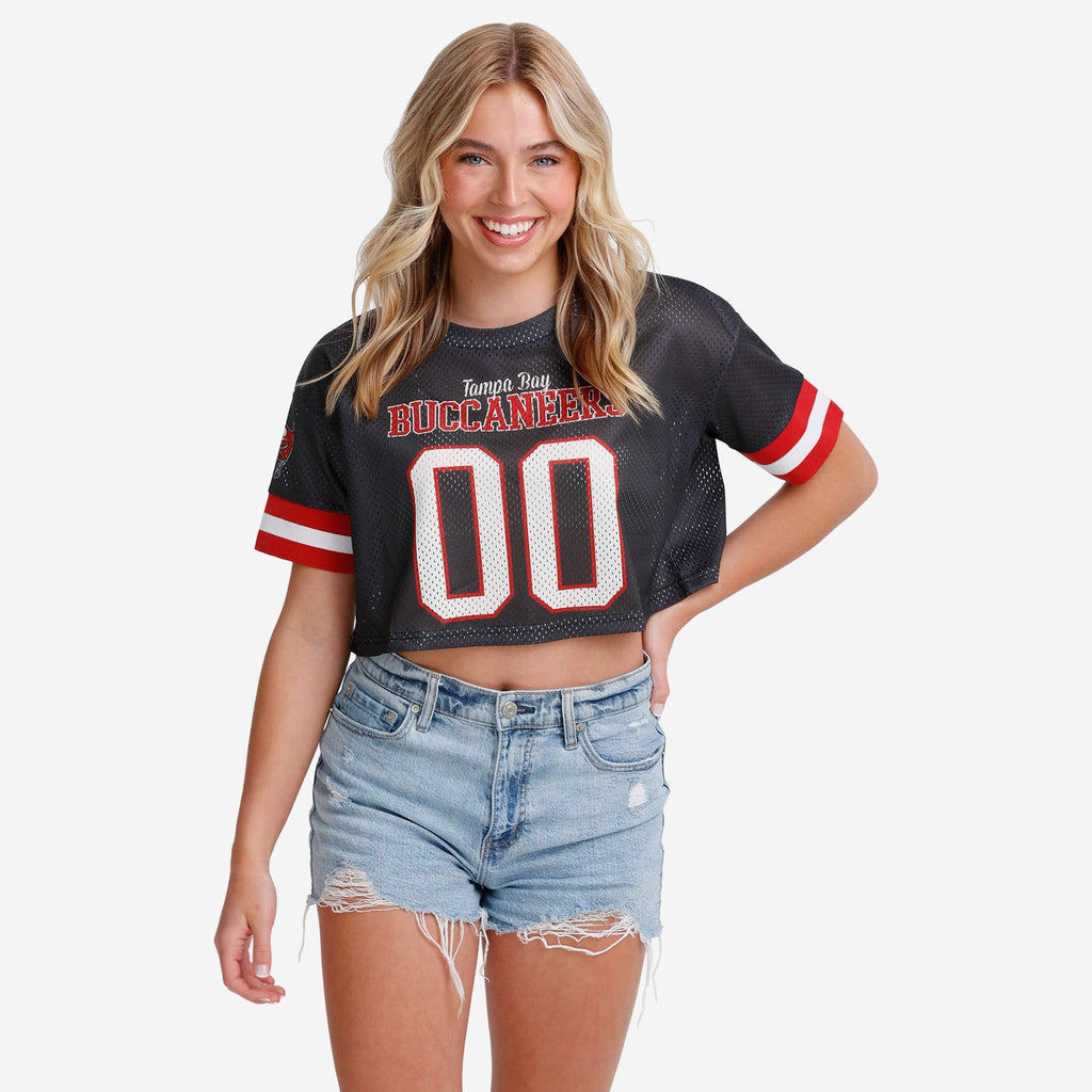 Tampa Bay Buccaneers Womens Gameday Mesh Crop Top FOCO