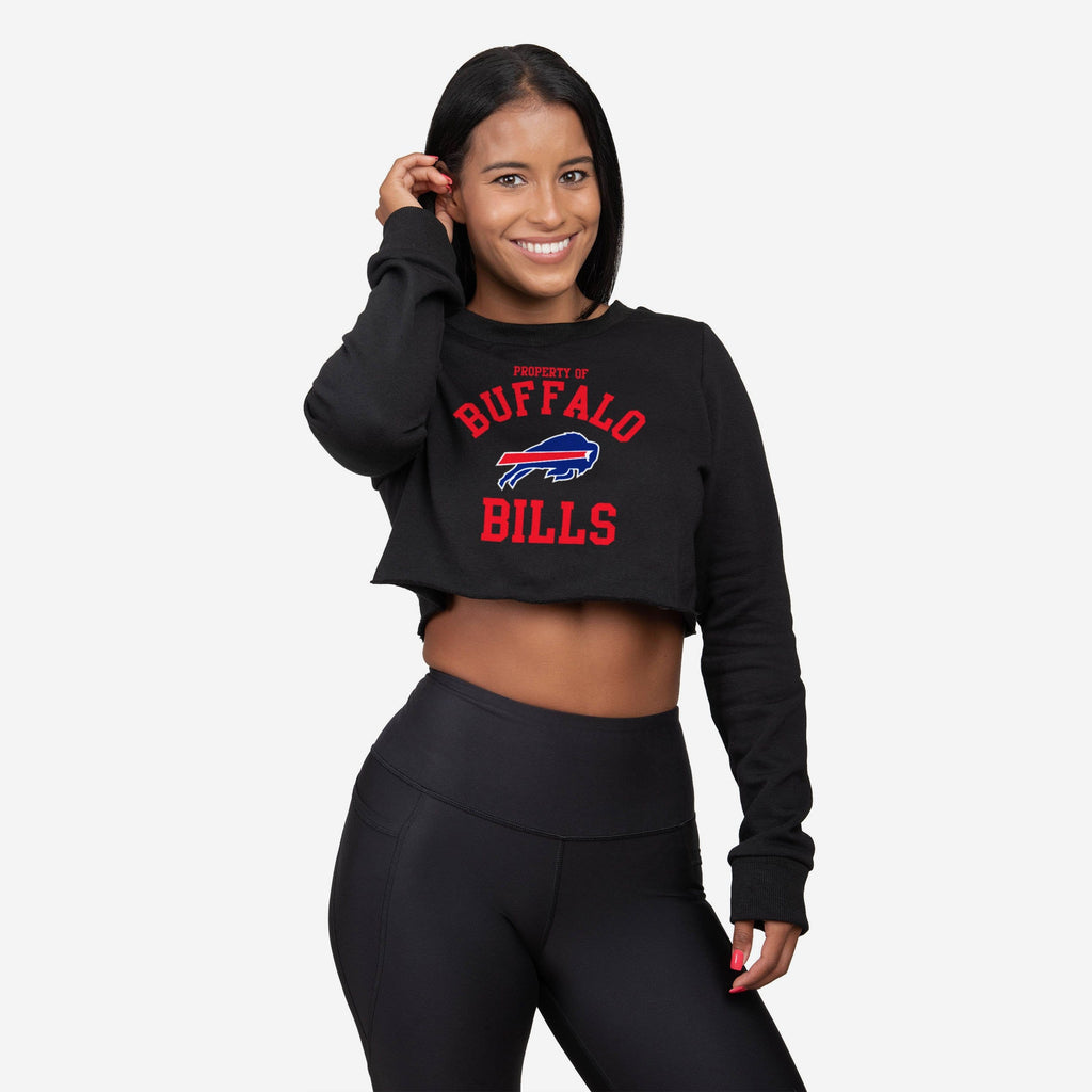 buffalo bills cropped hoodie