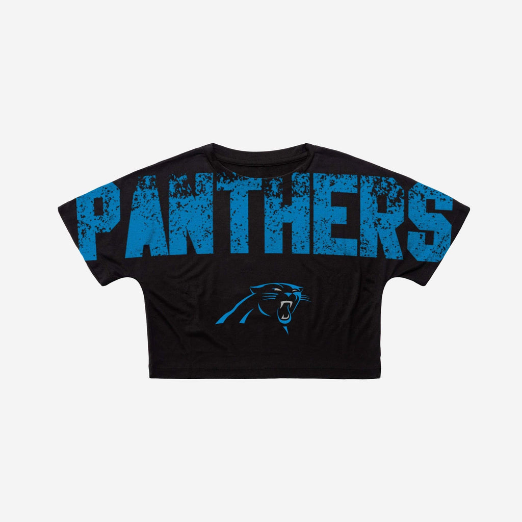 FOCO Carolina Panthers NFL Womens Cold Shoulder T-Shirt