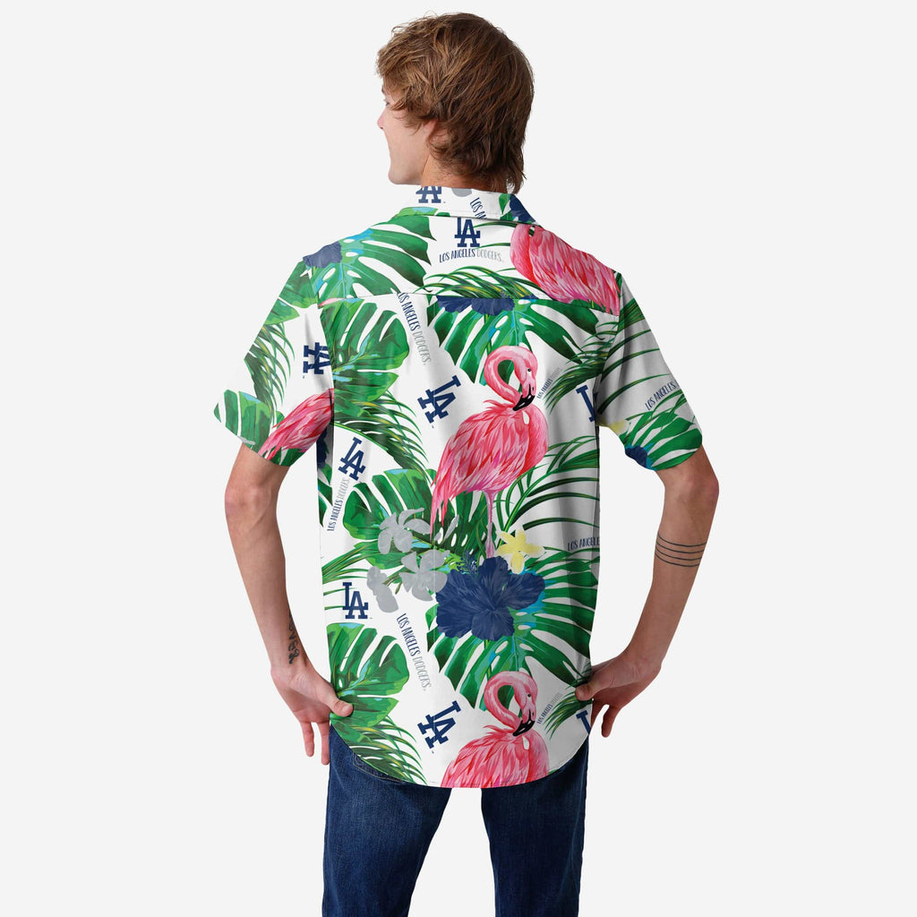 Los Angeles Dodgers Floral Button Up Shirt