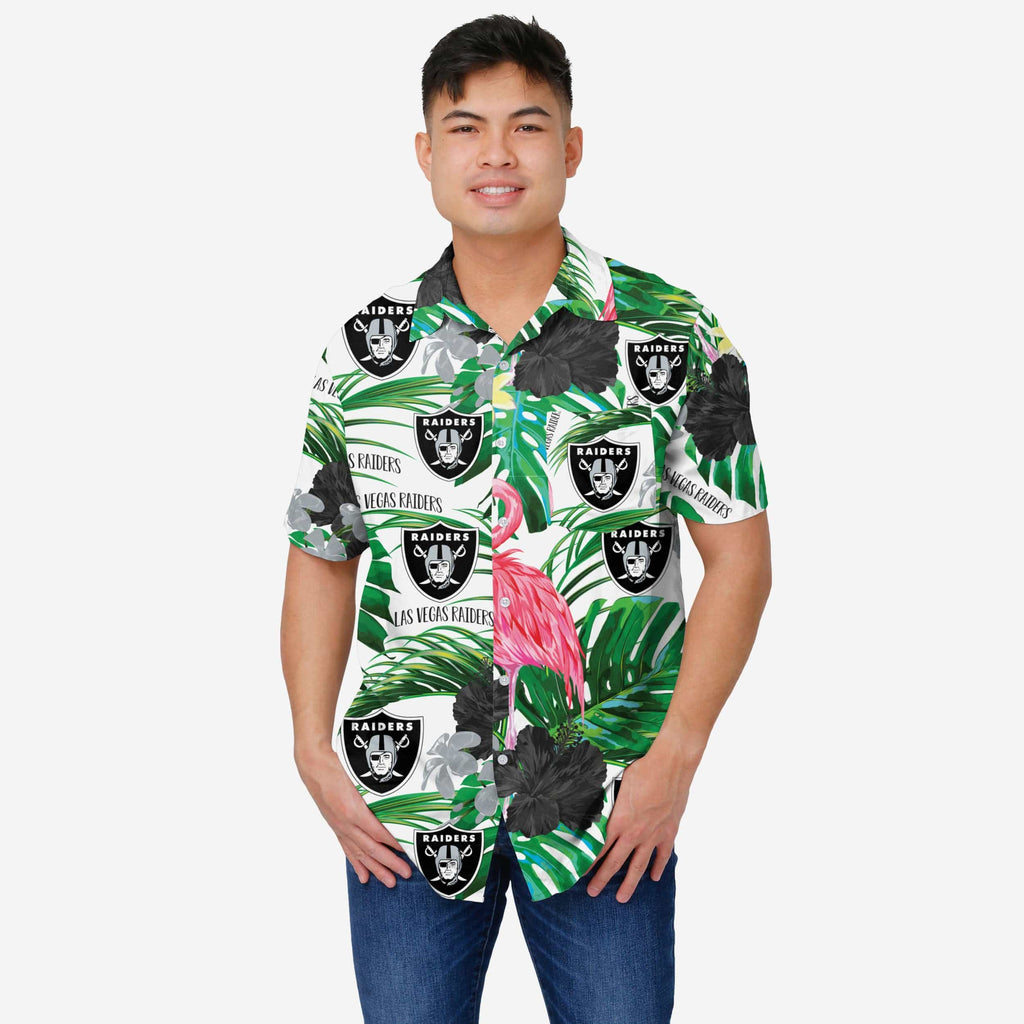 Las Vegas Raiders Christmas Explosion Button Up Shirt