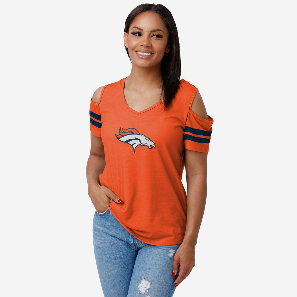 FOCO Denver Broncos Womens Gameday Ready Lounge Shirt, Size: L