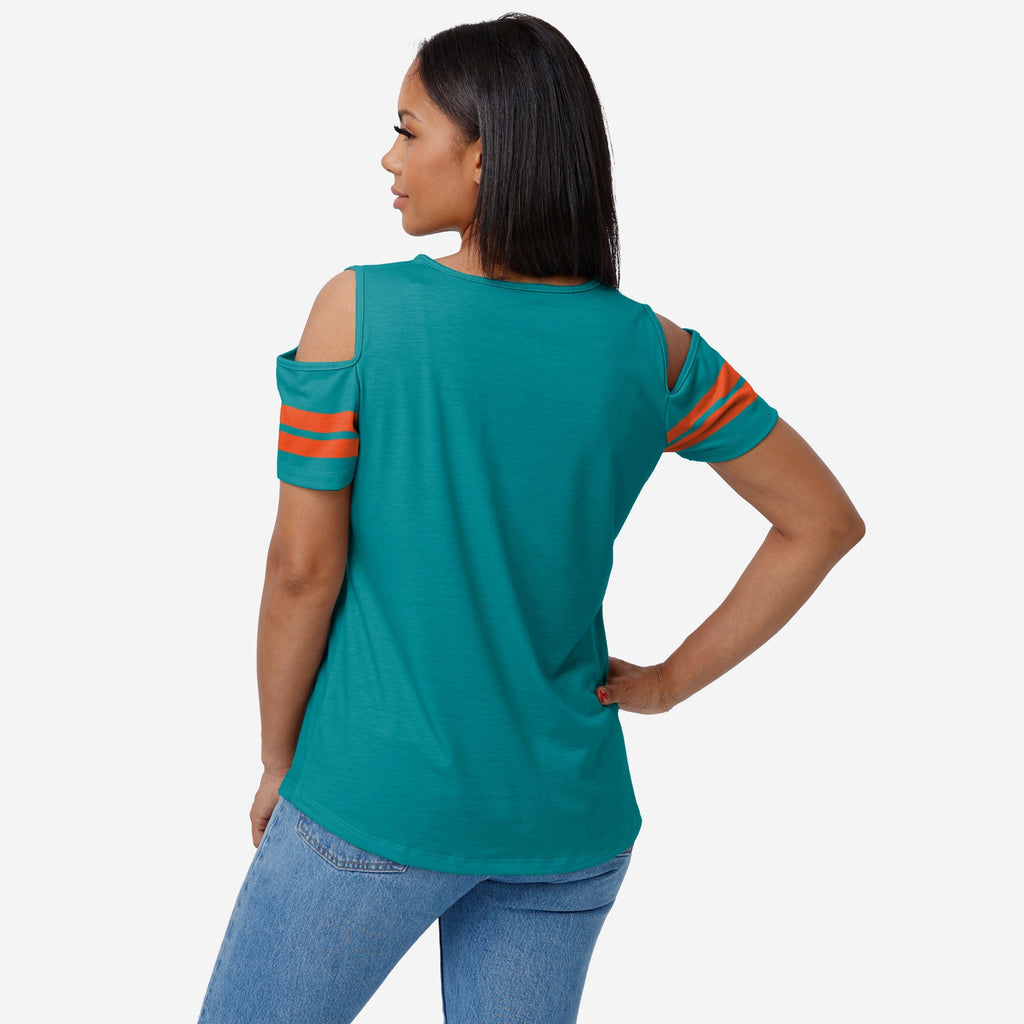 Miami Dolphins Womens Team Twist Sleeveless Top FOCO