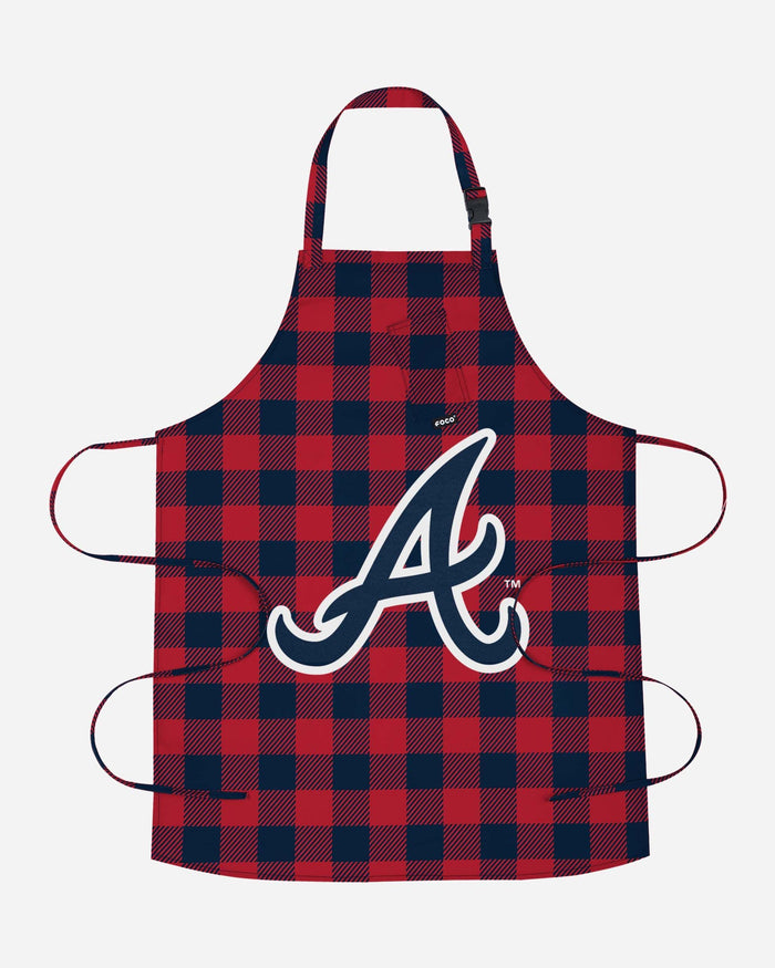 Atlanta Braves Plaid Apron FOCO - FOCO.com