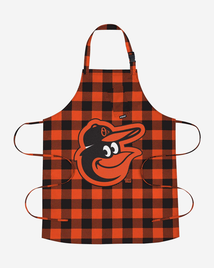 Baltimore Orioles Plaid Apron FOCO - FOCO.com