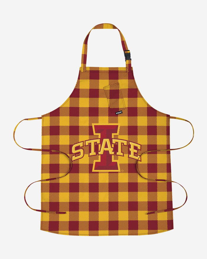 Iowa State Cyclones Plaid Apron FOCO - FOCO.com