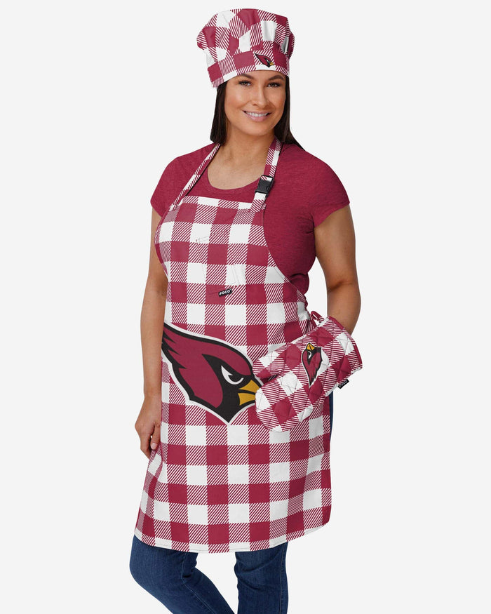 Arizona Cardinals Plaid Apron FOCO - FOCO.com