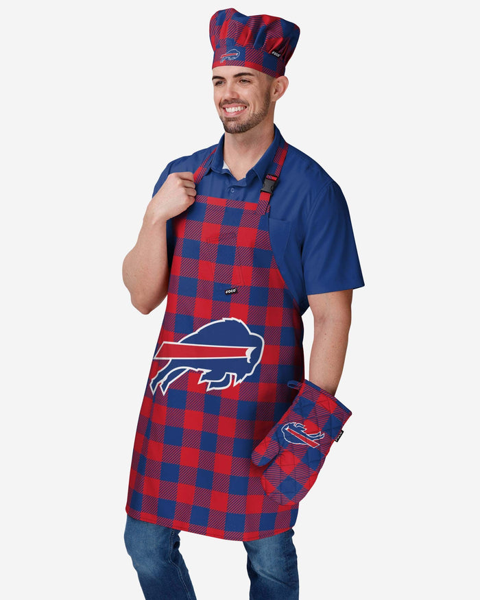 Buffalo Bills Plaid Apron FOCO - FOCO.com